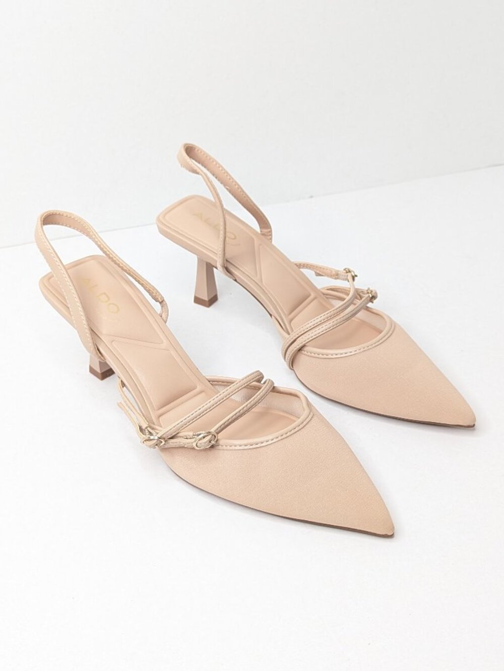 Aldo Renesme Pointy Toe Pumps Beige Womens 6.5